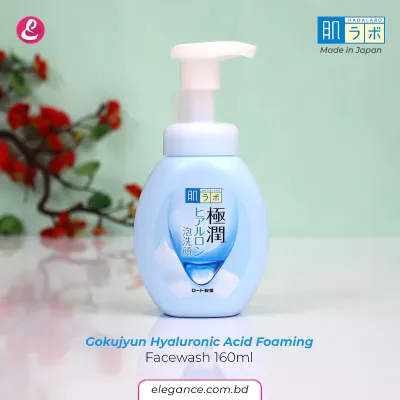 Hada Labo Gokujyun Hyaluronic Acid Foaming Facewash160ml (Japan)