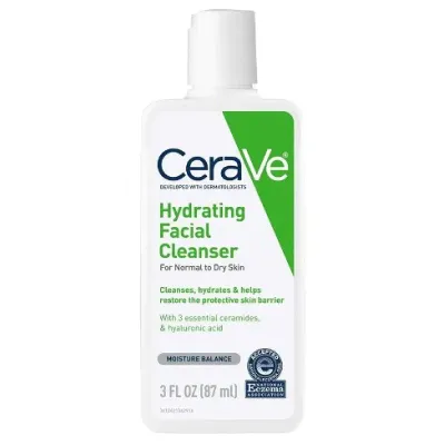 Cerave Hydrating Facial Cleanser For Normal To Dry Skin 87ml (USA)