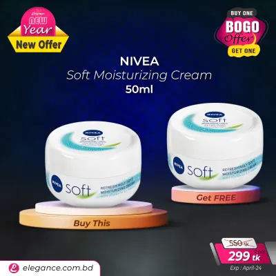 Nivea Soft Moisturizing Cream 50ml BOGO (2pcs)