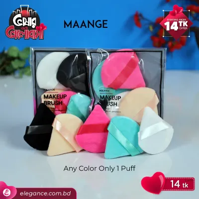 Maange Triangle Sponge Puff Single 1 pcs