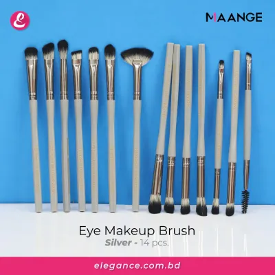 Maange Eye Makeup Brush 14pcs (Silver)