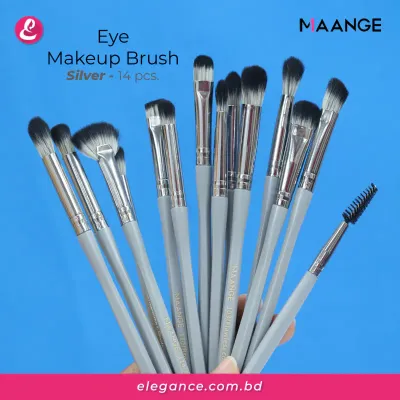 Maange Eye Makeup Brush 14pcs (Silver)