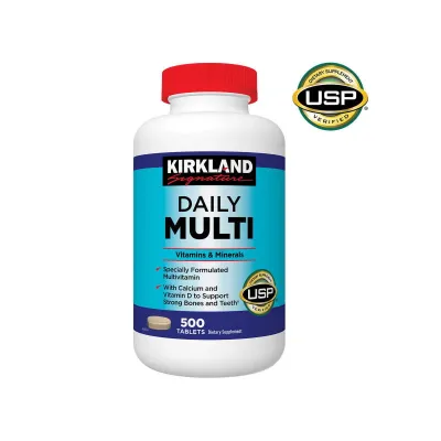 Kirkland Signature Daily Multi Vitamins & Minerals 500 Tablets (USA)