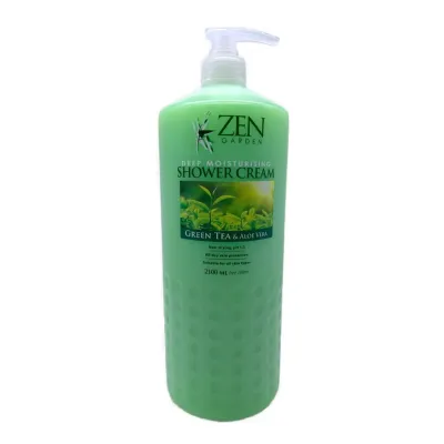 Zen Garden Deep Moisturising Shower Cream Green Tea & Aloe Vera 2100ml