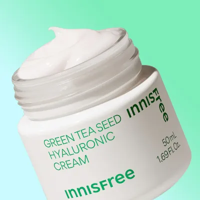 Innisfree Green Tea Seed Hyaluronic Cream Hydrate + Glow 50ml