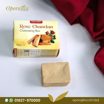 Oporajita Rose Chandan Cleansing Bar 50gm