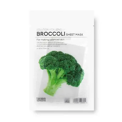 Tenzero Solution Vitalizing Broccoli Sheet Mask 25ml	