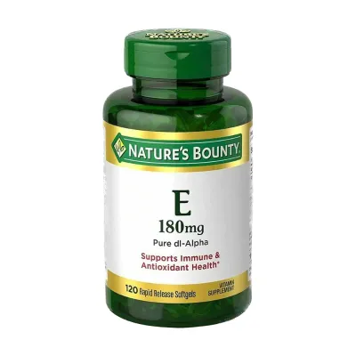 Nature's Bounty Vitamin E 180mg Pure dI-Alpha 120 Rapid Release Softgels