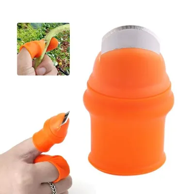 Silicone Thumb Knife Vegetable Cutter (1 Set)