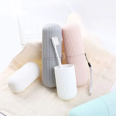 Portable Toothpaste Toothbrush Holder Case (1 Pc)