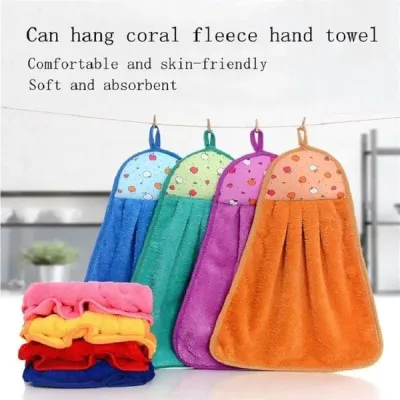 Microfiber Hanging Washbasin Towel for Kitchen and Bathroom