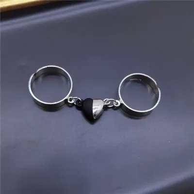 Couple Love Magnetic Finger Rings Adjustable