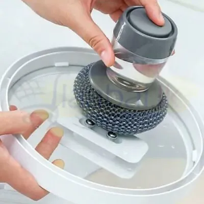 Kitchen Soap Dispenser Palm Brush for Washing (1 Pc)