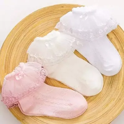 Baby Girl Lace Socks (1 Pair)