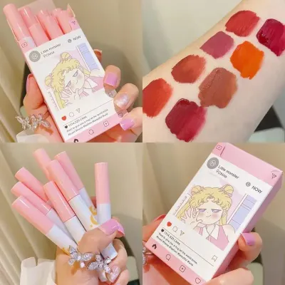 8 Pcs Little Monster Cigarette Velvet Matte Lipstick ( Full Box )