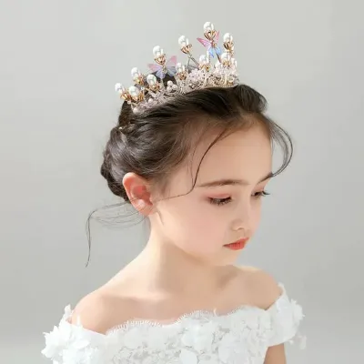 Pearl Butterfly Party Princess Crown 