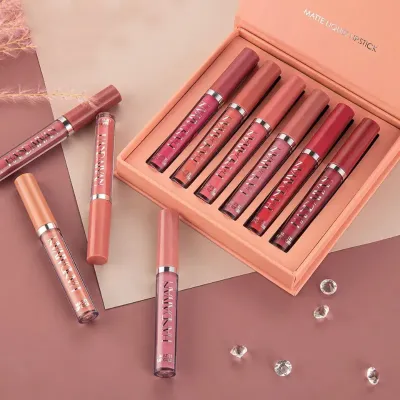 HANDAIYAN 6pcs Matte Liquid Lipstick Set 