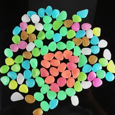 100pcs Multicolored Radium Stone (1 Packet) 