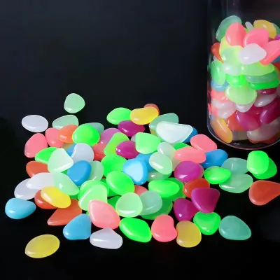 100pcs Multicolored Radium Stone (1 Packet) 