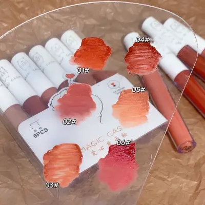 6Pcs Magic Casa  Matte Lipstick Set