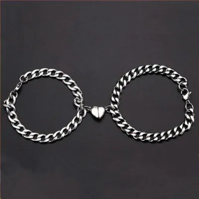 Magnetic Heart Couple Bracelets 