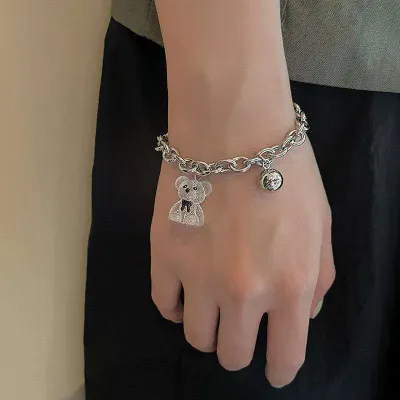 Bear Shaped Pendant Bracelet 1 Pc 