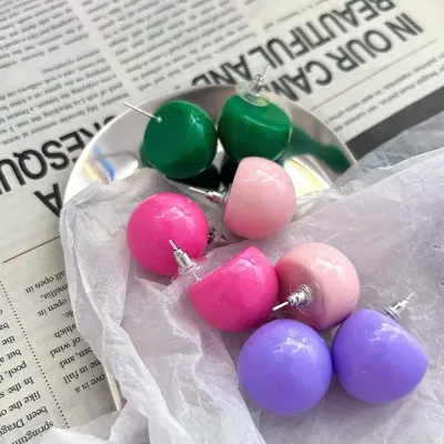Candy Color Bead Earring 
