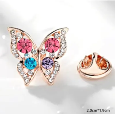 Multicolor Mini Butterfly Hijab Pin 
