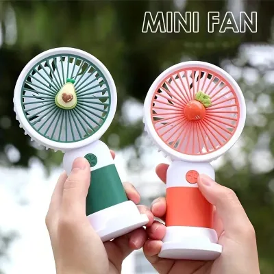USB Rechargeable Portable Mini handheld Fan with Holder  (1 Pc) 