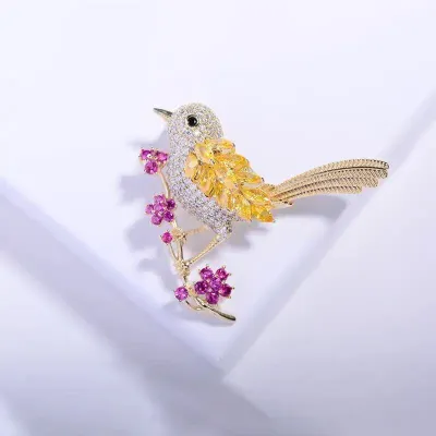 Rhinestone Bird Hijab Brooch/ Hijab Pin 