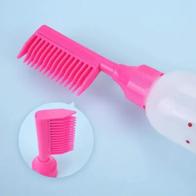 Hair Dye Applicator Refillable Bottle with Hair Brush