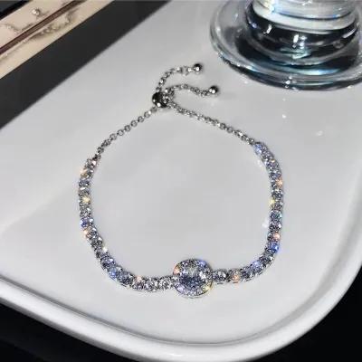 Luxury Shiny Rhinestone Zircon Adjustable Bracelet