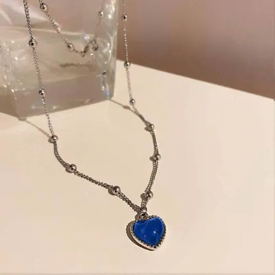 Warm Color Changing Heart Pendant Necklace