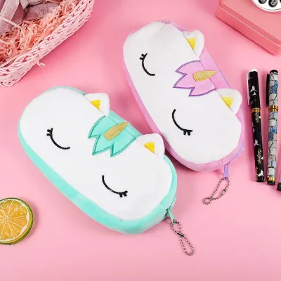 Unicorn Plash Pencil Pouch (1 Pc) 