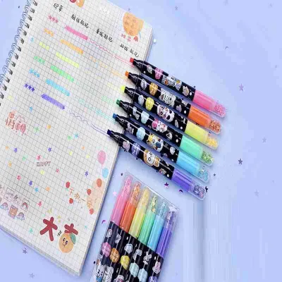 6PCS Star Highlighter Pen Set 