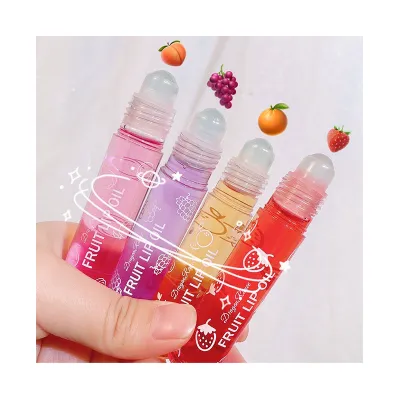 4 Pcs Fruit Lip Gloss / Lip Oil Set 