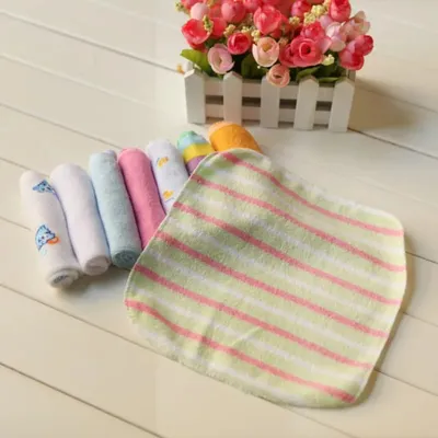 8 Pcs Baby Cotton Washcloths Set 