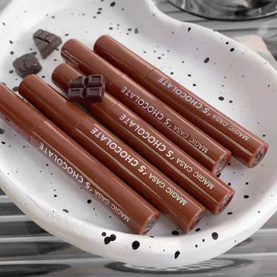 5 Pcs Chocolate Lip Glaze Lipstick Set