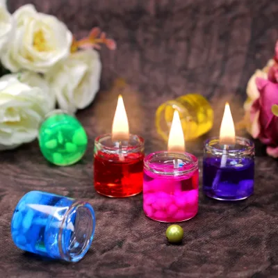 6 Pcs Gel Candle Light Set 