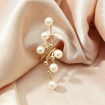 New Adjustable Trending Pearl Finger Ring (1 Pc)