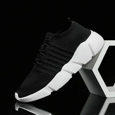 Imported Breathable Walking Shoes-Black = KBC0470