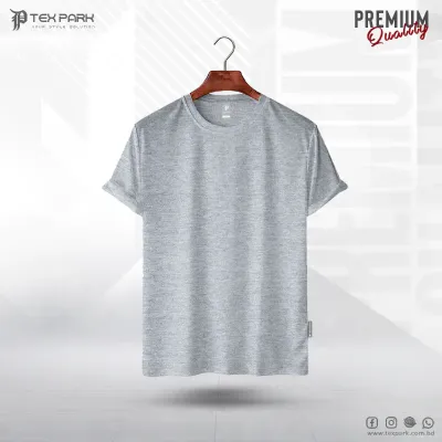 Ash Color Premium Half Sleeve T-shirt