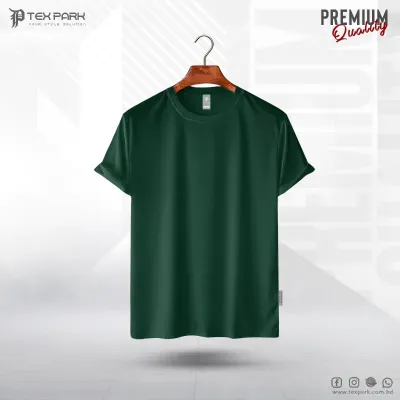  Bottle green color Premium Quality Half Sleeve T-shirt