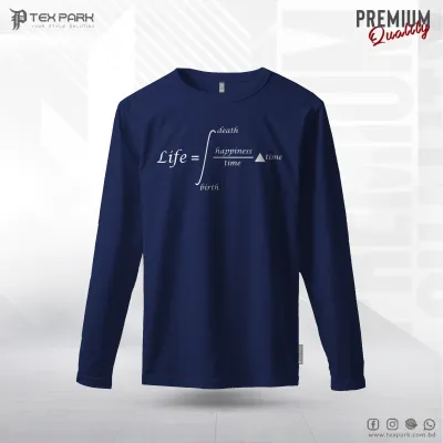 Life Happiness Long Sleeve T-Shirt For Men