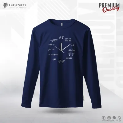 Clock Mathematics on Men's Long Sleeve T-Shirt