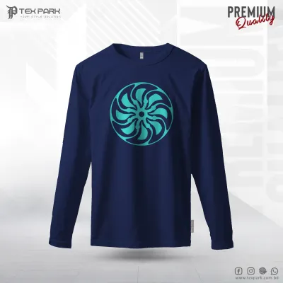 Round Shape Design Long Sleeve T-Shirt