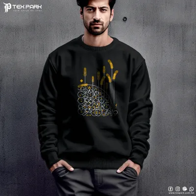 Gold And White Design Sweatshirt