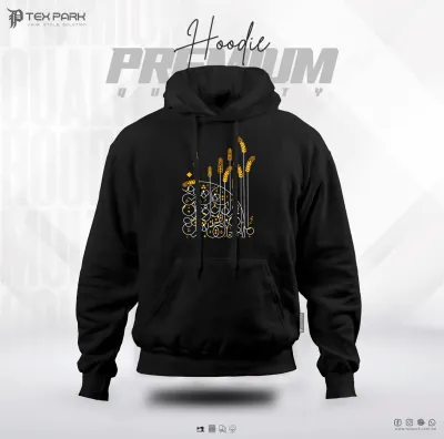 Gold And White Design Hoodie