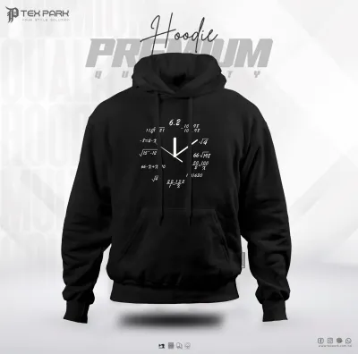 Clock Mathematics on Men's Hoodie