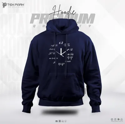 Clock Mathematics on Men's Hoodie